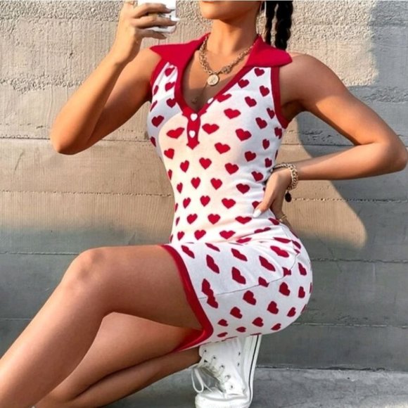 undefined Dresses & Skirts - "SPRINKLE ME IN LOVE" heart point sweater dress